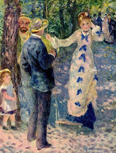 Auguste Renoir Huśtawka opis obrazu