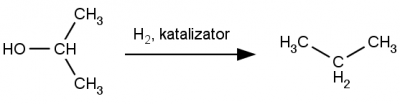 uwodornienie alkoholi do alkanów